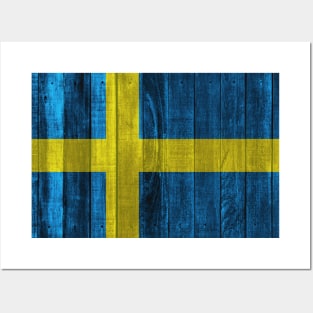 Flag of Sweden - Wood Posters and Art